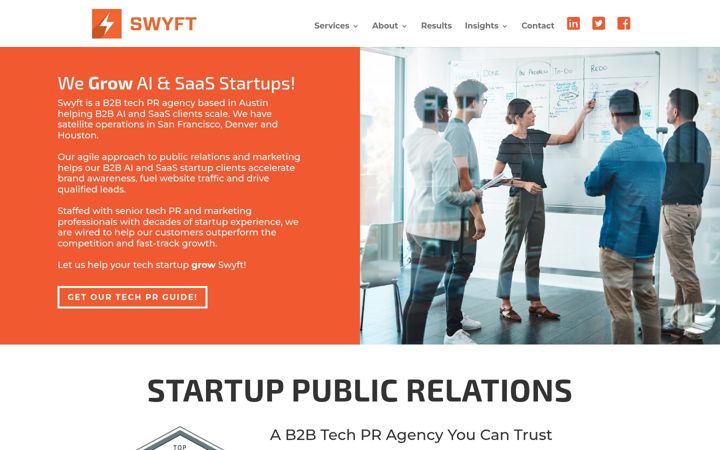 Screenshot of growswyft.com