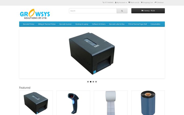 Screenshot of growsys.in