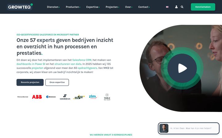 Screenshot of growteq.nl