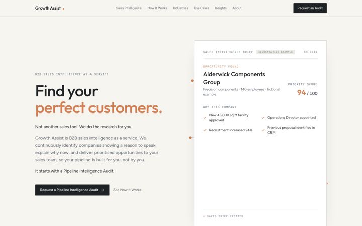 Screenshot of growth-assist.co.uk