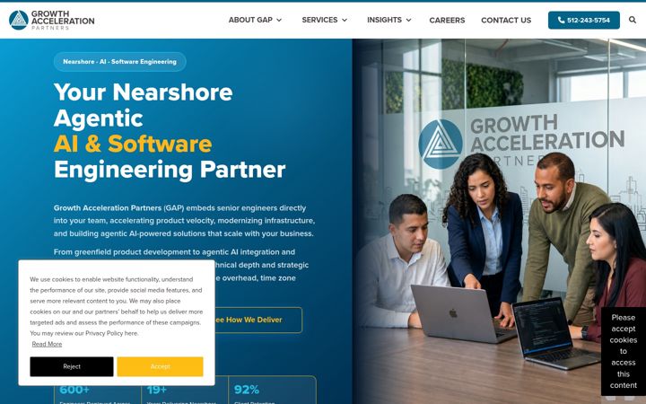 Screenshot of growthaccelerationpartners.com