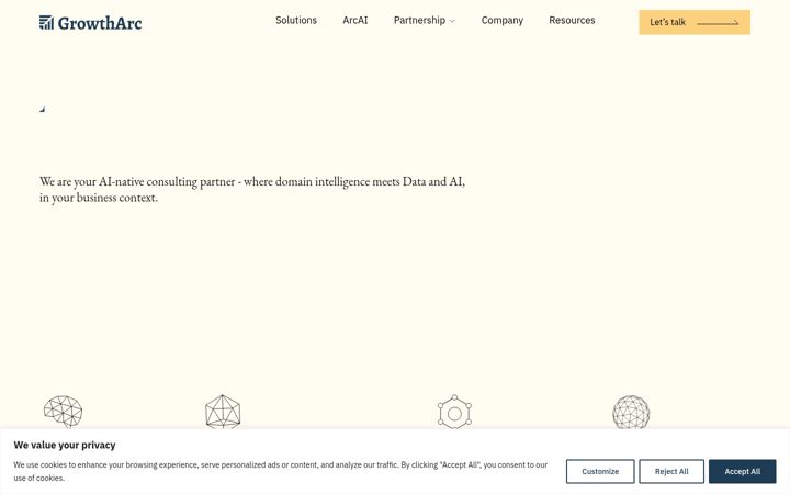 Screenshot of growtharc.com