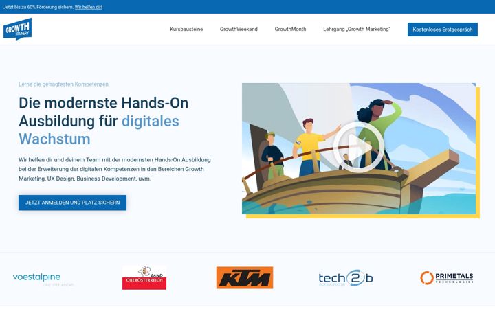 Screenshot of growthbrainery.com