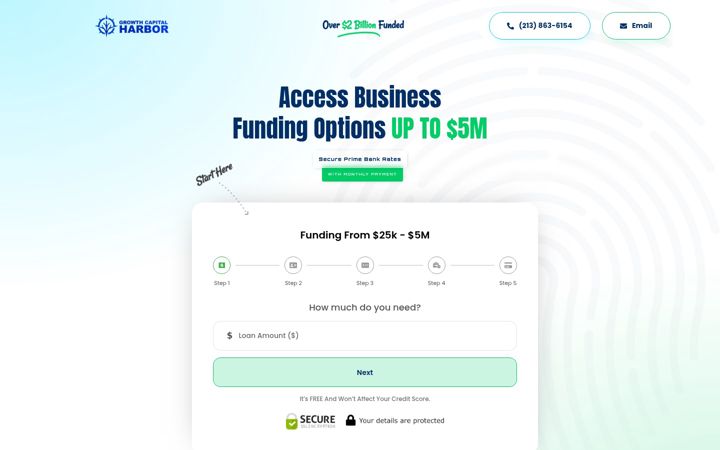 Screenshot of growthcapitalharbor.com