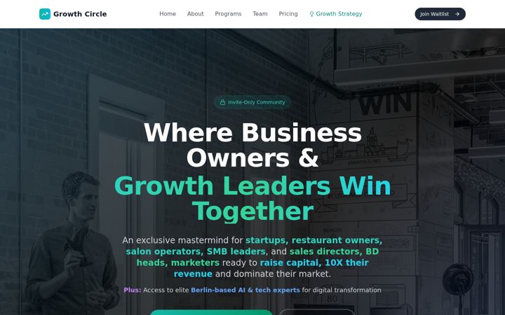 Screenshot of growthcircle.net