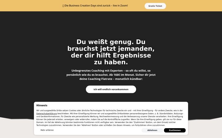 Screenshot of growthclub.de