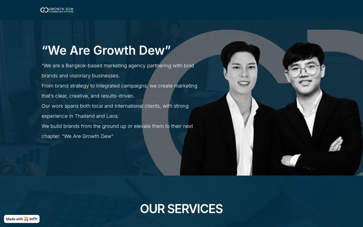 Screenshot of growthdew.com