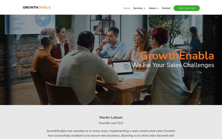 Screenshot of growthenabla.com