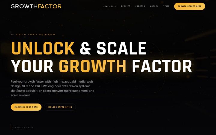 Screenshot of growthfactorco.com
