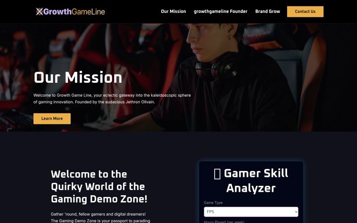 Screenshot of growthgameline.com