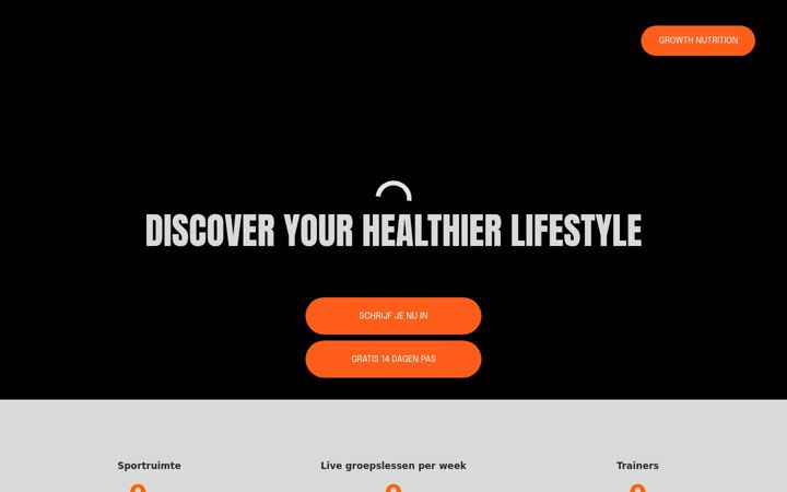 Screenshot of growthgym.nl
