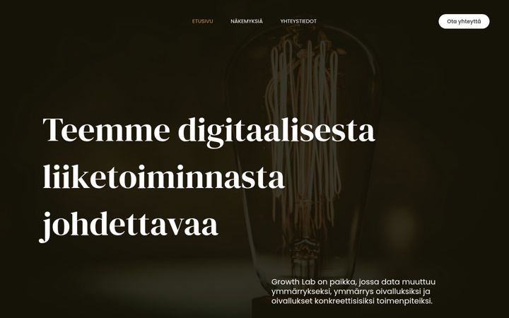 Screenshot of growthlab.fi