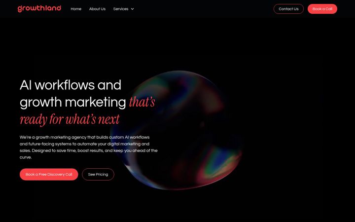 Screenshot of growthland.co