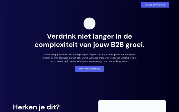Screenshot of growthleader.io