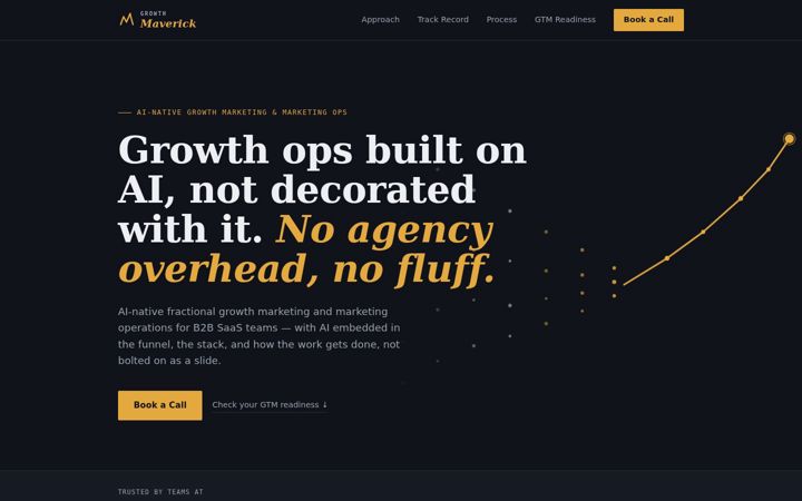 Screenshot of growthmaverick.co
