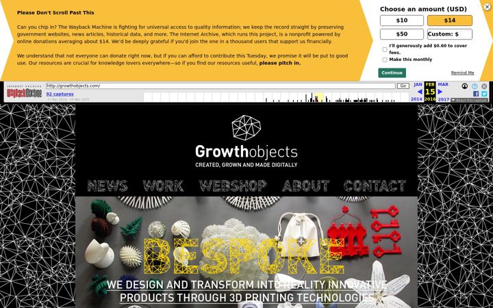 Screenshot of growthobjects.com