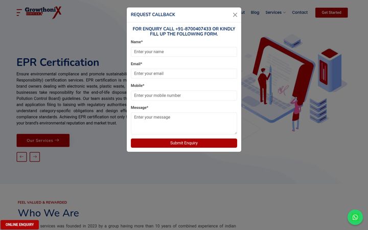 Screenshot of growthonixservices.com