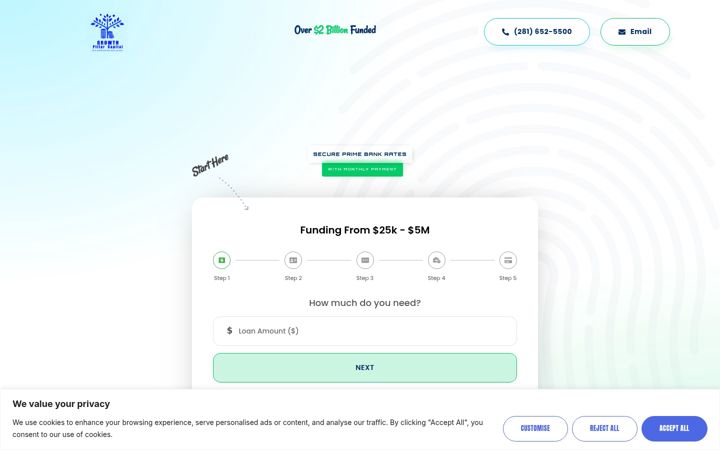 Screenshot of growthpillarcapital.com