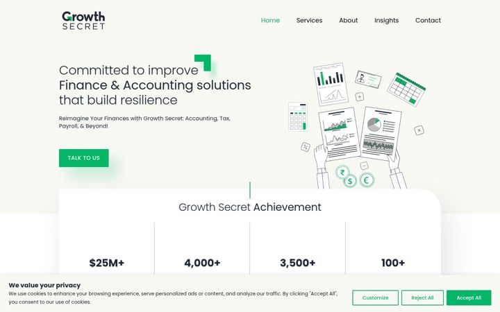 Screenshot of growthsecret.in