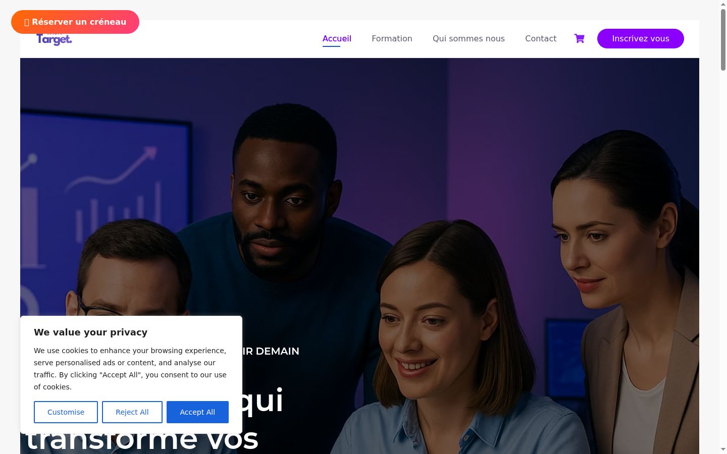 Screenshot tal-banner tal-kunsens muri qabel kwalunkwe interazzjoni