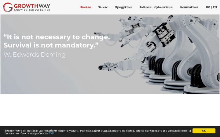 Kuvakaappaus sivustosta growthway.eu