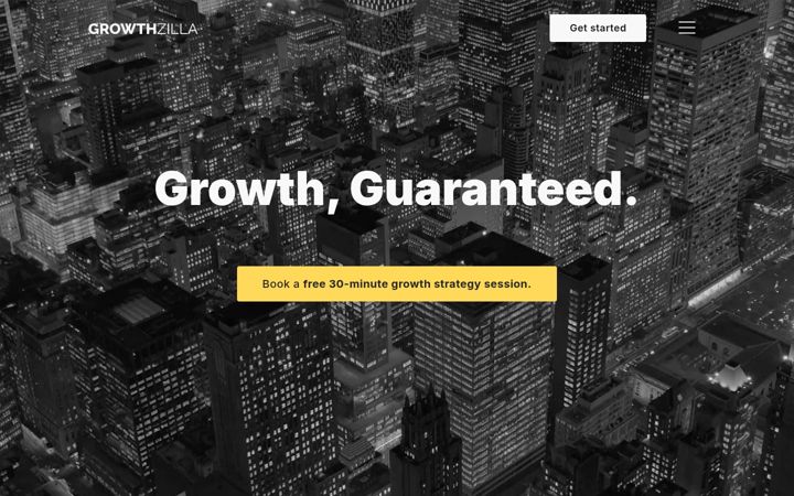 Screenshot of growthzilla.co