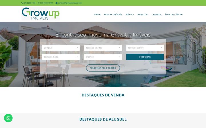 Screenshot of growupimoveis.com