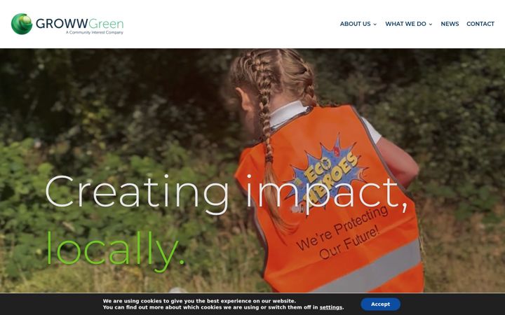 Screenshot of growwgreen.org.uk