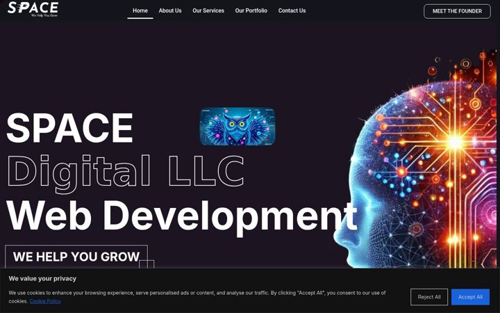 Screenshot of growwithspace.com