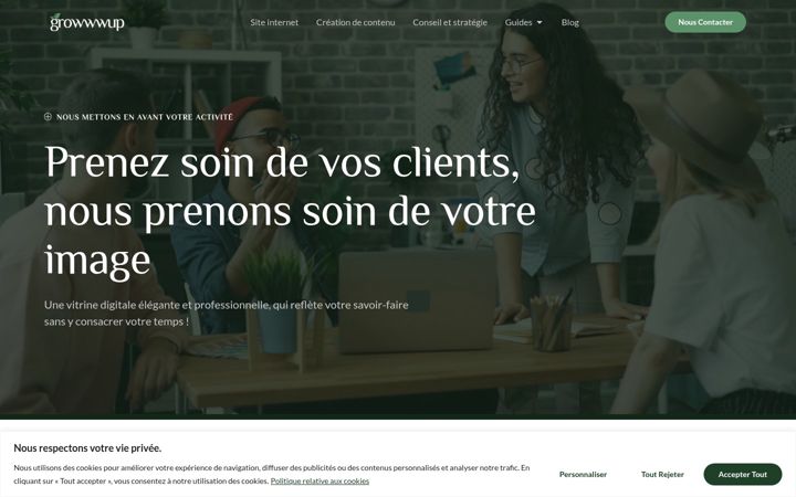 Screenshot of growwwup.com