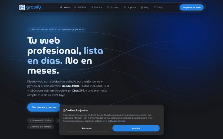 Screenshot of growyai.com