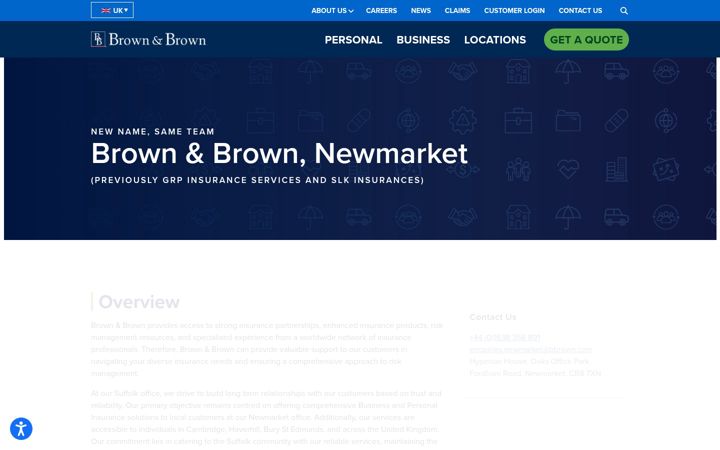 Screenshot of grpinsurance.co.uk