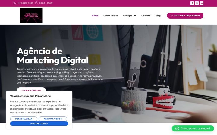 Screenshot of grrconsultoria.com.br