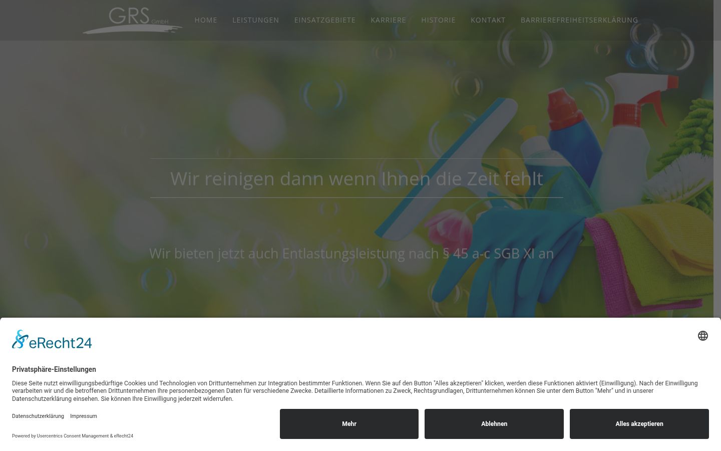 Screenshot van de toestemmingsbanner zoals getoond vóór enige interactie
