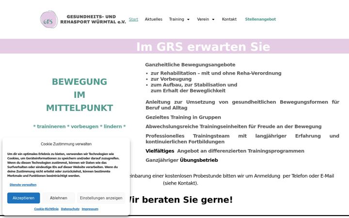 Screenshot of grs-wuermtal.de