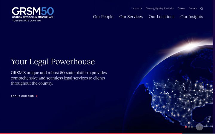 Screenshot of grsm.com
