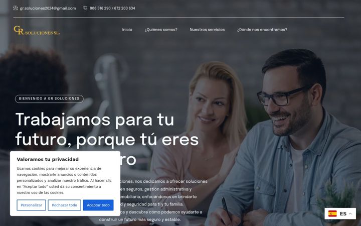 Screenshot of grsoluciones.es