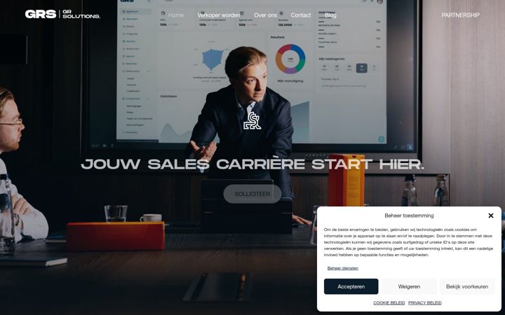 Screenshot of grsolutions.be