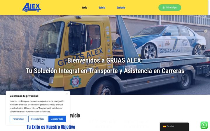 Screenshot of gruasalex.es