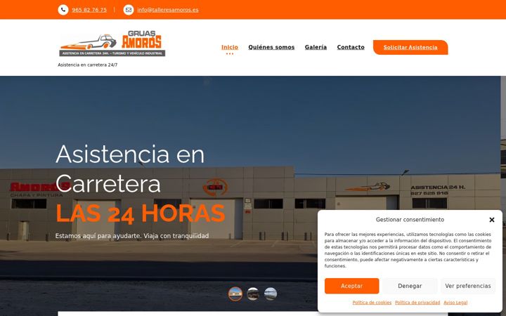 Screenshot of gruasamoros.com