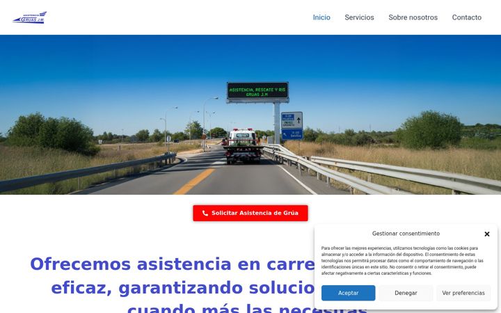 Screenshot of gruasjm.com