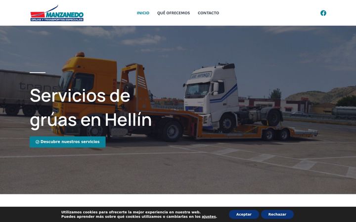 Screenshot of gruasmanzanedo.es