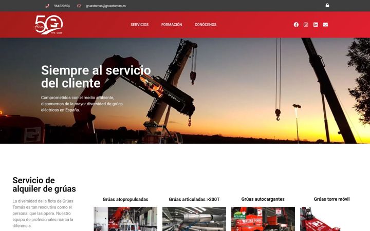 Screenshot of gruastomas.es