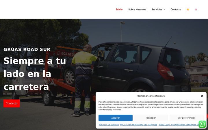 Screenshot of gruasybateriasrs.com