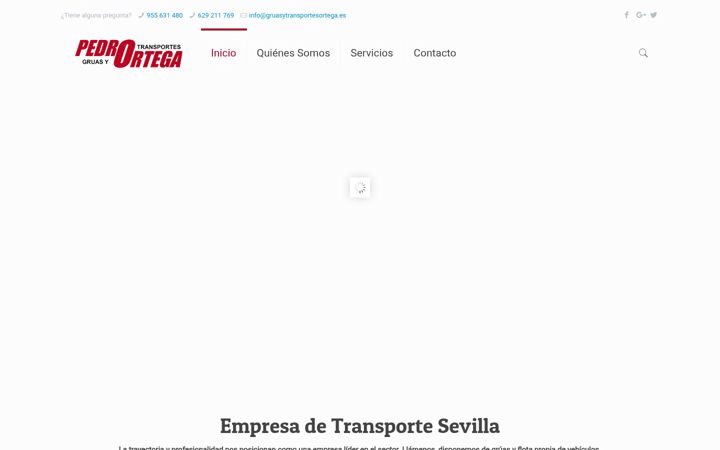 Screenshot of gruasytransportesortega.es