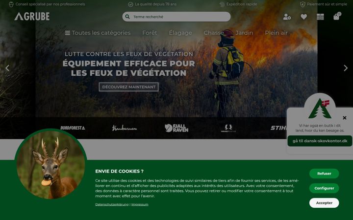 Screenshot of grube.fr