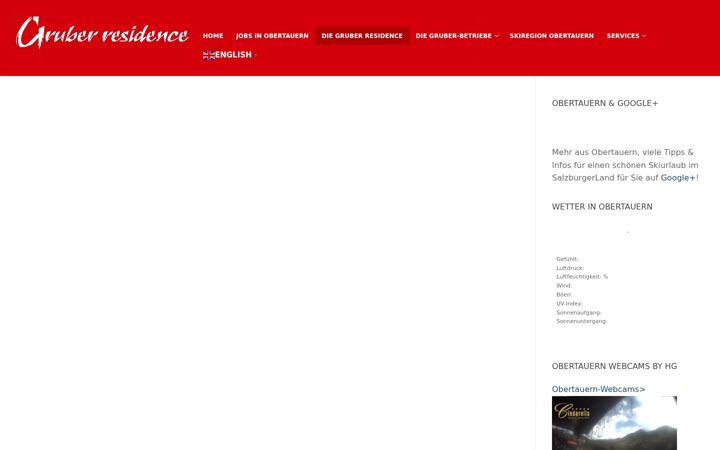 Screenshot of gruber-residence.at