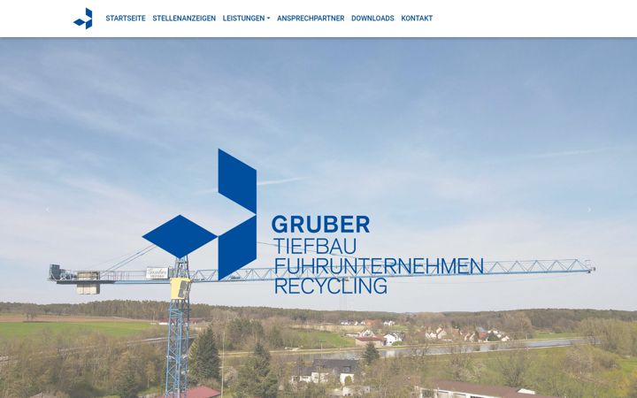 Screenshot of gruber-tiefbau.de