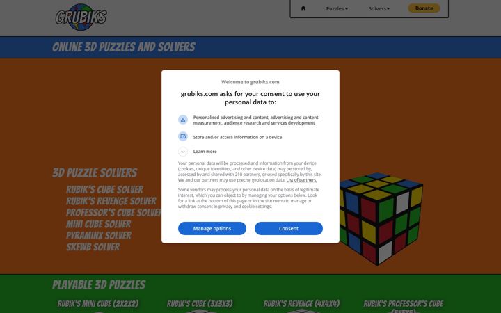 Screenshot of grubiks.com
