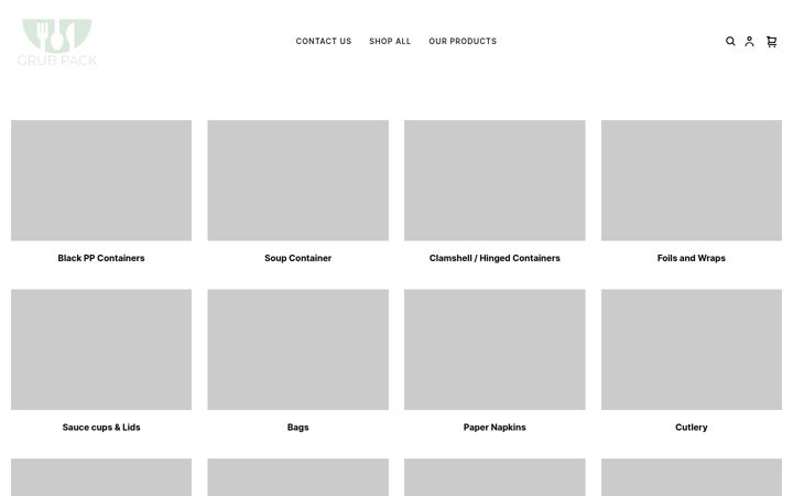 Screenshot von grubpackstore.com